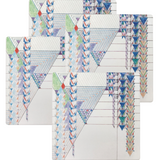 September Desert Square Coasters, Set of 4