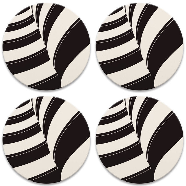 Spiraling Ramps Round Coasters, Set of 4 – Frank Lloyd Wright Foundation