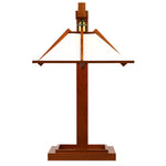 Taliesin Table Lamp from front, Cherry stain