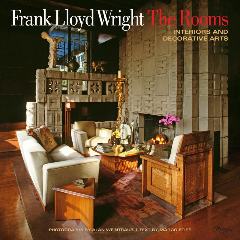 Front cover of Frank Lloyd Wright: The Rooms, Interiors and Decorative Arts.