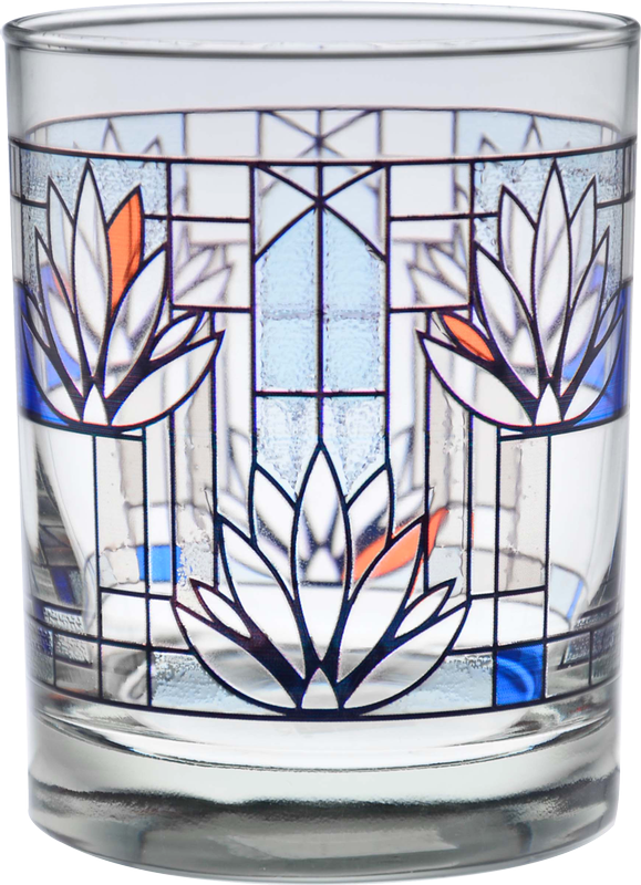 Waterlilies Double Old Fashioned Glass