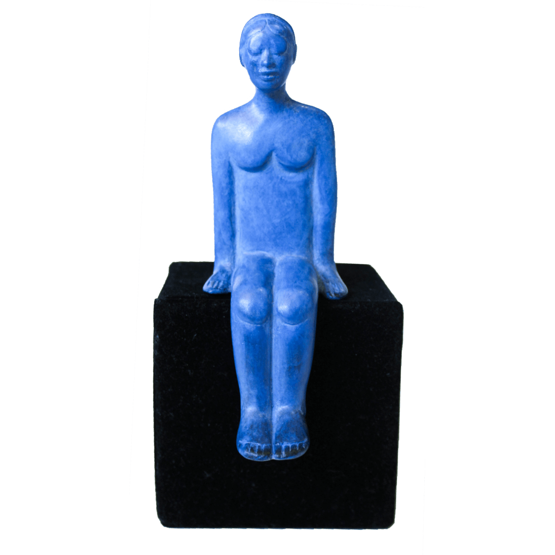 Woman Sitting Shelf Sculpture by Heloise Crista.