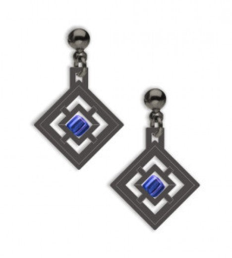 Zimmerman House Earrings with blue beads