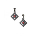 Zimmerman House Earrings with red beads