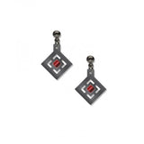 Zimmerman House Earrings with red beads